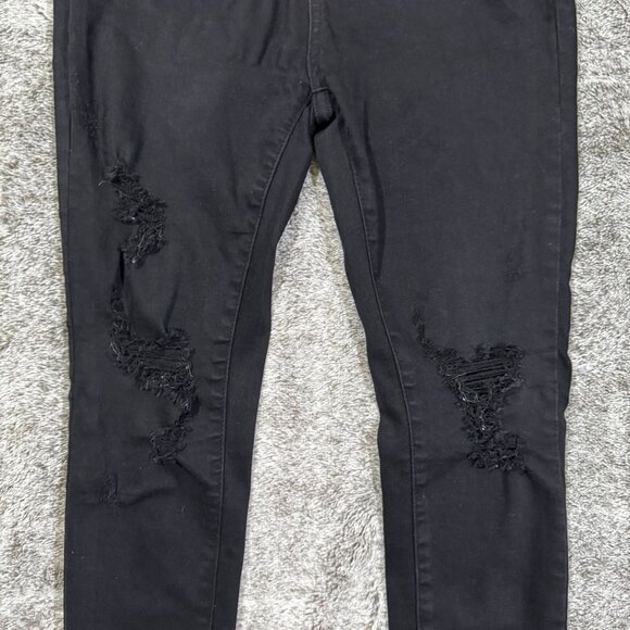 Judy Blue Skinny Fit Black Denim Jeans Sz 1/25 - Picture 3 of 9